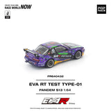 (Pre-Order) 1:64 Nissan S13 Silvia PANDEM -- Purple EVA RT TEST TYPE-01 -- Pop Race