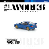 (Pre-Order) 1:64 Subaru Impreza 22B STi -- Blue -- Works Model