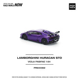 (Pre-Order) 1:64 Lamborghini Huracan STO -- Viola Pasifae (Purple) -- Pop Race