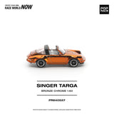 (Pre-Order) 1:64 Singer Targa "Porsche 911" -- Bronze Chrome -- Pop Race