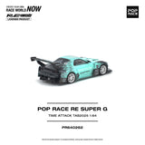 (Pre-Order) 1:64 Pop Race RE Super G Time Attack -- 2025 Tokyo Auto Salon - Turquoise -- Pop Race