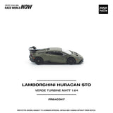 (Pre-Order) 1:64 Lamborghini Huracan STO -- Verde Turbine Matte (Green) -- Pop Race