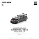 (Pre-Order) 1:64 Honda Civic EG6 Pandem -- Dark Chrome Series -- Pop Race