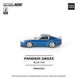 (Pre-Order) 1:64 Datsun 280ZX PANDEM -- Blue / Silver -- Pop Race