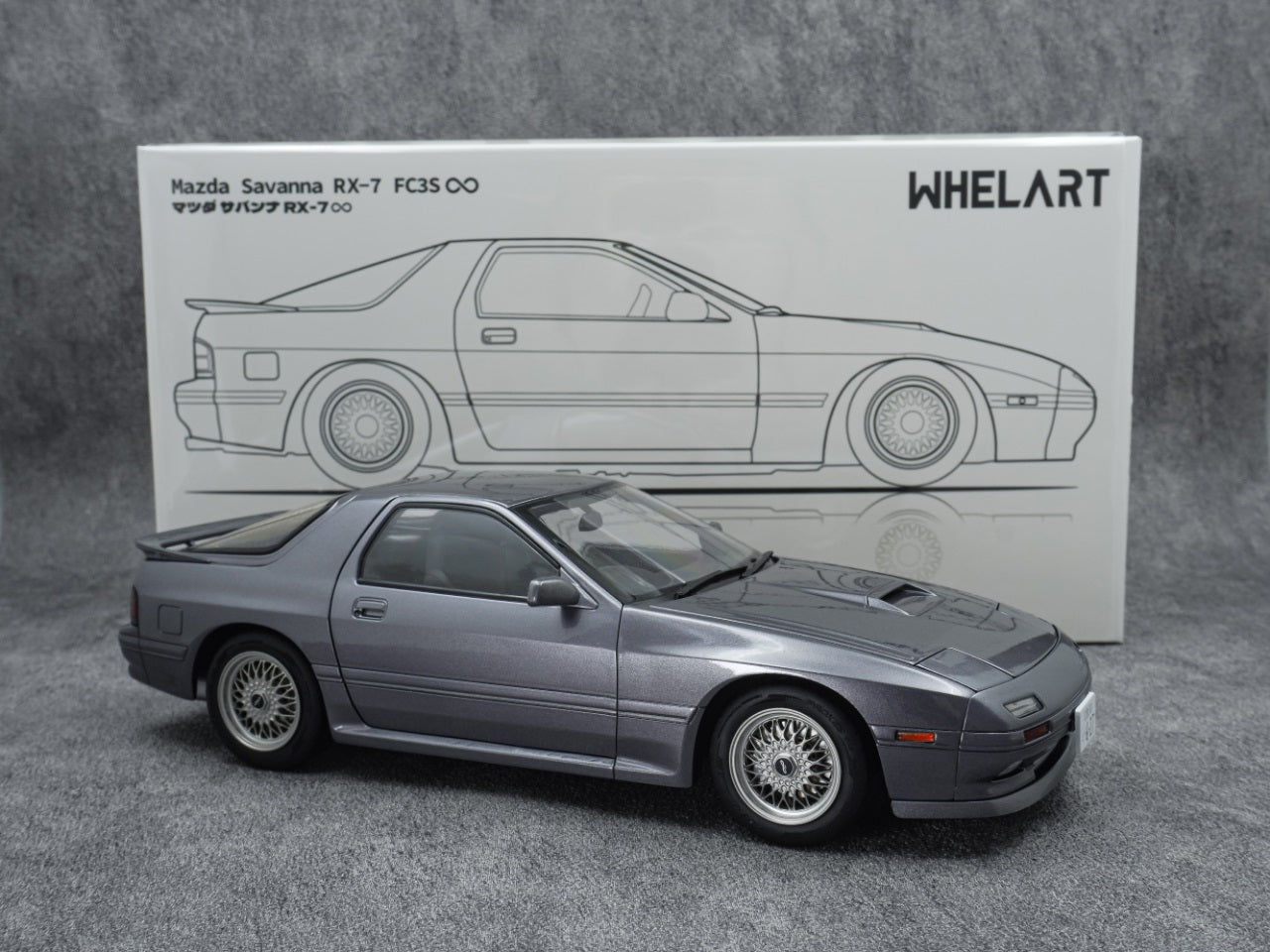 1:18 Mazda Savanna RX-7 Infini (FC3S) -- Grey -- Whelart