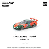 (Pre-Order) 1:64 Mazda RX-7 (FD3S) RE-AMEMIYA -- Orange/Green RENOWN -- Pop Race