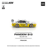 (Pre-Order) 1:64 Nissan Silvia S13 PANDEM -- 2020 D1 LIghts Yellow/White -- Pop Race