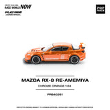 (Pre-Order) 1:64 Mazda RX-8 RE-AMEMIYA -- Chrome Orange -- Pop Race