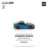 (Pre-Order) 1:64 Honda S2000 PANDEM -- Metallic Blue -- Pop Race