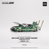 1:64 Nissan Skyline C210 - Bosozoku Style -- #210 Green/Silver -- Pop Race