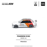 (Pre-Order) 1:64 BMW E30 PANDEM -- ENEOS White -- Pop Race