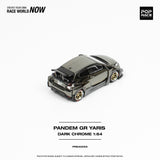 1:64 Toyota GR Yaris Pandem Rocket Bunny -- Dark Chrome -- Pop Race