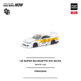 (Pre-Order) 1:64 Nissan Silvia (S15) Super Silhouette -- #23 White/Yellow -- Pop Race