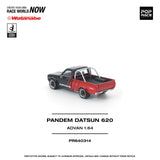 (Pre-Order) 1:64 Datsun 620 Ute PANDEM -- ADVAN -- Pop Race