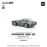 (Pre-Order) 1:64 Datsun 280ZX PANDEM -- Gun Metal Grey -- Pop Race