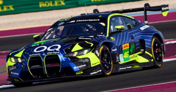 (Pre-Order) 1:43 2025 Qatar 1812km  -- #46 Valentino Rossi BMW M4 GT3 -- Minichamps