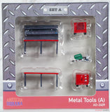 1:64 Garage Set "Metal Tools - Set A" -- American Diorama AD-2409