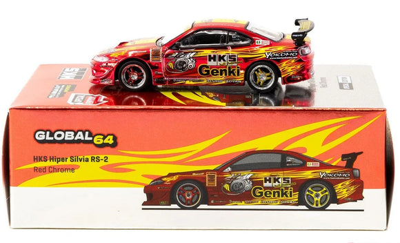 1:64 HKS Hiper Silvia RS-2 - Chrome Red -- Nissan (S15) -- Tarmac Work 1:64 HKS Hiper Silvia RS-2 - Chrome Red -- Nissan (S15) -- Tarmac Work