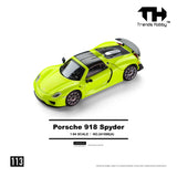 (Pre-Order) 1:64 Porsche 918 Spyder -- Acid Yellow -- Trends Hobby
