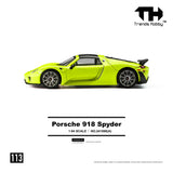 (Pre-Order) 1:64 Porsche 918 Spyder -- Acid Yellow -- Trends Hobby