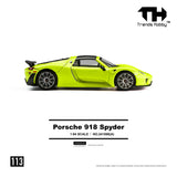 (Pre-Order) 1:64 Porsche 918 Spyder -- Acid Yellow -- Trends Hobby
