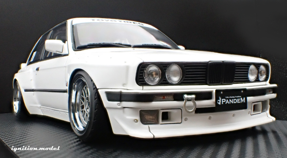 ignition model PANDEM BMW E30ホワイト 1/18 ignition model PANDEM