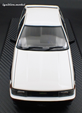 1:18 Toyota Corolla Levin 3Dr (AE86) BEV -- Initial D White/Black -- Ignition IG3807