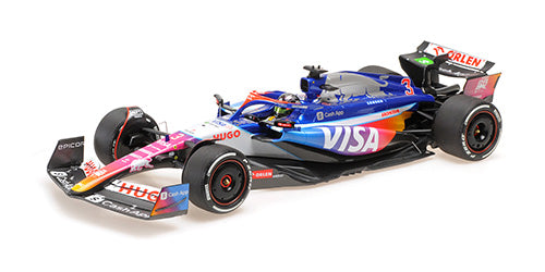 (Pre-Order) 1:18 2024 Daniel Ricciardo -- Miami GP -- #3 Visa Cash App Racing Bulls -- Minichamps F1