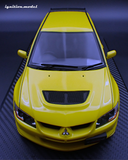 (Pre-Order) 1:18 Mitsubishi Lancer Evolution Ⅷ MR (CT9A) -- Yellow -- Ignition Model IG3837