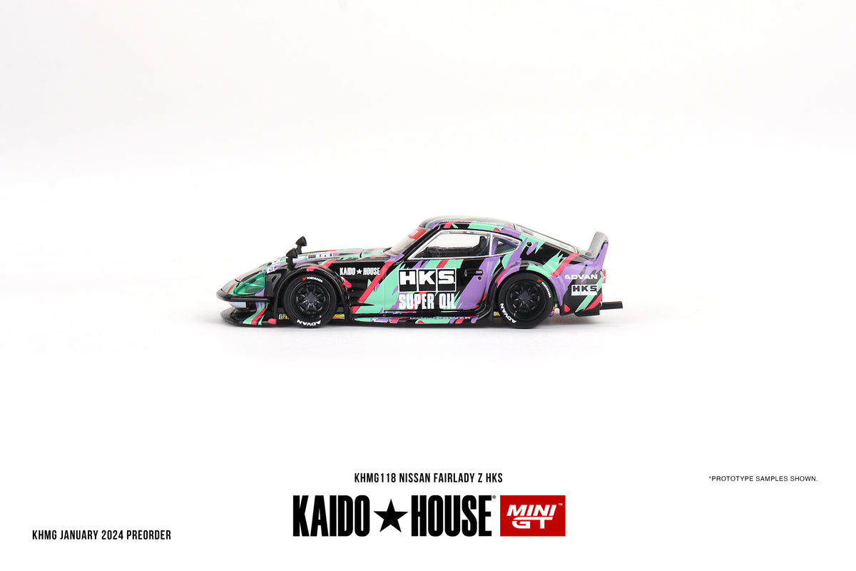 (Pre-Order) 1:64 Nissan Fairlady Z HKS -- KaidoHouse x Mini GT KHMG118