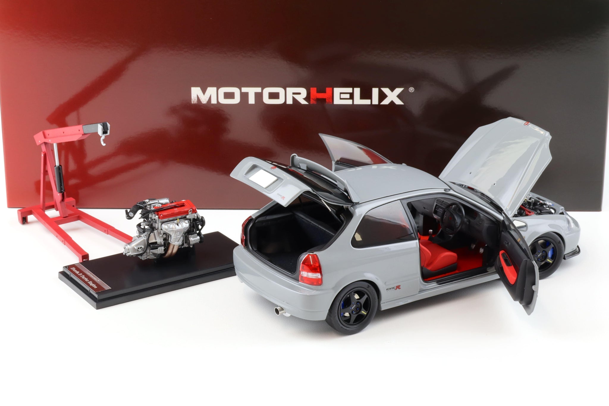 1:18 Honda Civic Type R (EK9) -- Nardo Grey -- Motorhelix