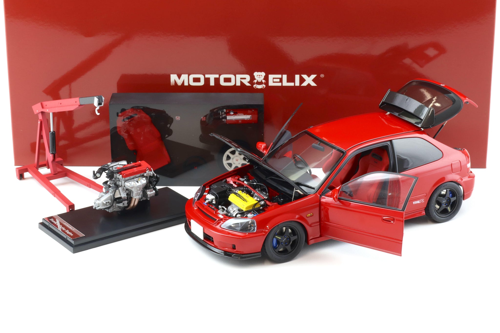 ミニカー Motorhelix 1/18 Honda civic type R (ek9) Amazon | MOTORHELIX 1/18 ホンダ シビック Type R (EK9) Spoon