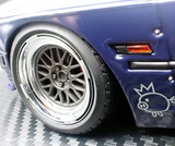 1:18 BMW M3 E30 PANDEM -- Silver/Blue -- Ignition Model IG3717