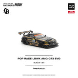 (Pre-Order) 1:64 Mercedes-AMG GT3 Evo -- Black Liberty Walk -- Pop Race