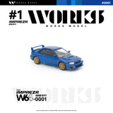 (Pre-Order) 1:64 Subaru Impreza 22B STi -- Blue -- Works Model