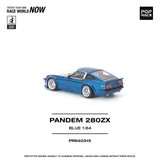 (Pre-Order) 1:64 Datsun 280ZX PANDEM -- Blue / Silver -- Pop Race