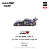 (Pre-Order) 1:64 Eva RT Test Type-01 Pop Race RE Super G Time Attack -- Purple -- Pop Race
