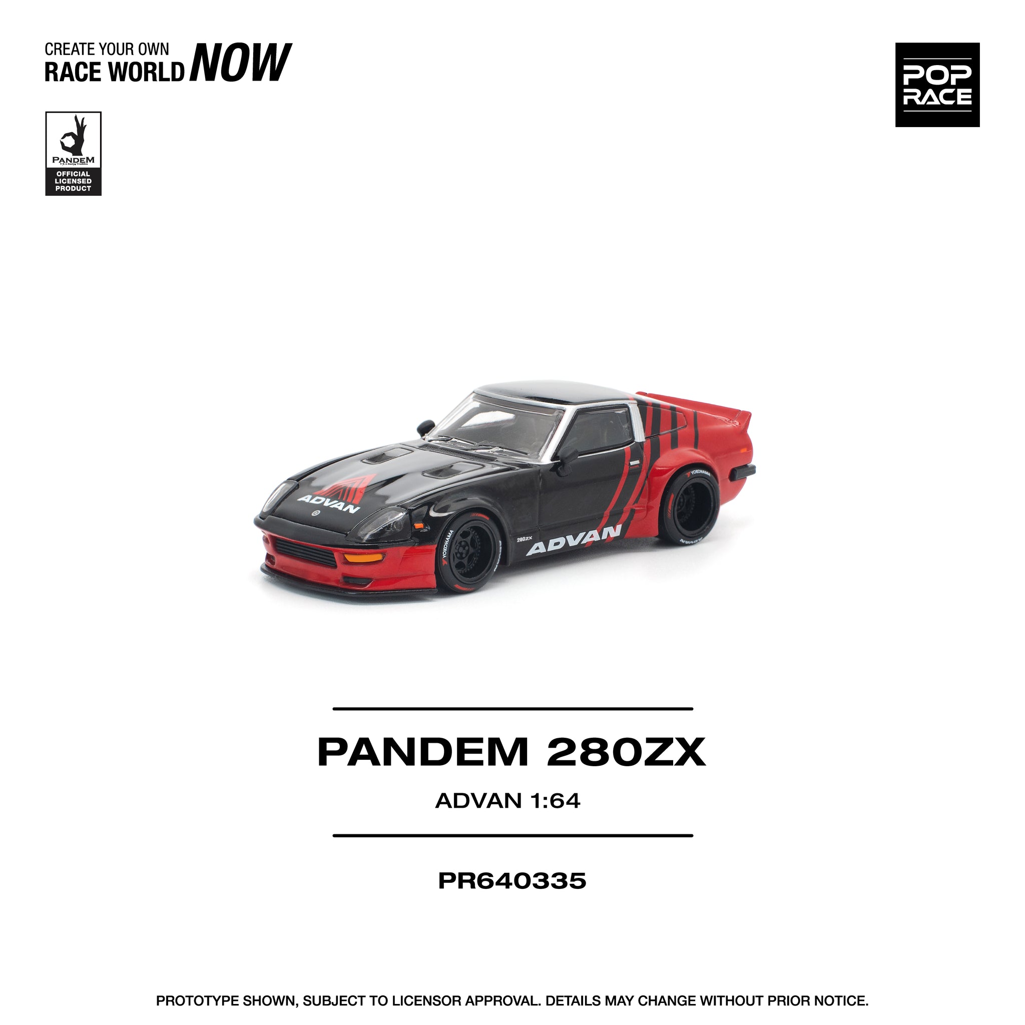 Pre-Order) 1:64 Nissan Fairlady 280ZX PANDEM -- ADVAN -- Pop Race