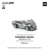 (Pre-Order) 1:64 Datsun 280ZX PANDEM -- Raw Metal Finish -- Pop Race