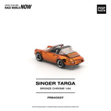 (Pre-Order) 1:64 Singer Targa "Porsche 911" -- Bronze Chrome -- Pop Race