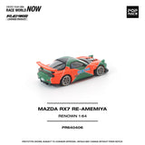 (Pre-Order) 1:64 Mazda RX-7 (FD3S) RE-AMEMIYA -- Orange/Green RENOWN -- Pop Race