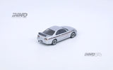 (Pre-Order) 1:64 Nissan Skyline GT-R (R33) -- Tuned by MINE's (Silver) -- INNO64