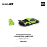 (Pre-Order) 1:64 Lamborghini Veneno -- Verde Ithaca (Green) -- Pop Race