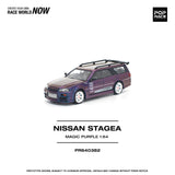 (Pre-Order) 1:64 Nissan Stagea w/R34 GTR Skyline Front -- Magic Purple -- Pop Race