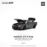 1:64 Nissan R32 Skyline GTR -- Gun Grey Metallic -- Pop Race