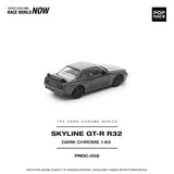 (Pre-Order) 1:64 Nissan R32 Skyline GTR -- Dark Chrome Series -- Pop Race