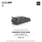 (Pre-Order) 1:64 Honda Civic EG6 Pandem -- Dark Chrome Series -- Pop Race