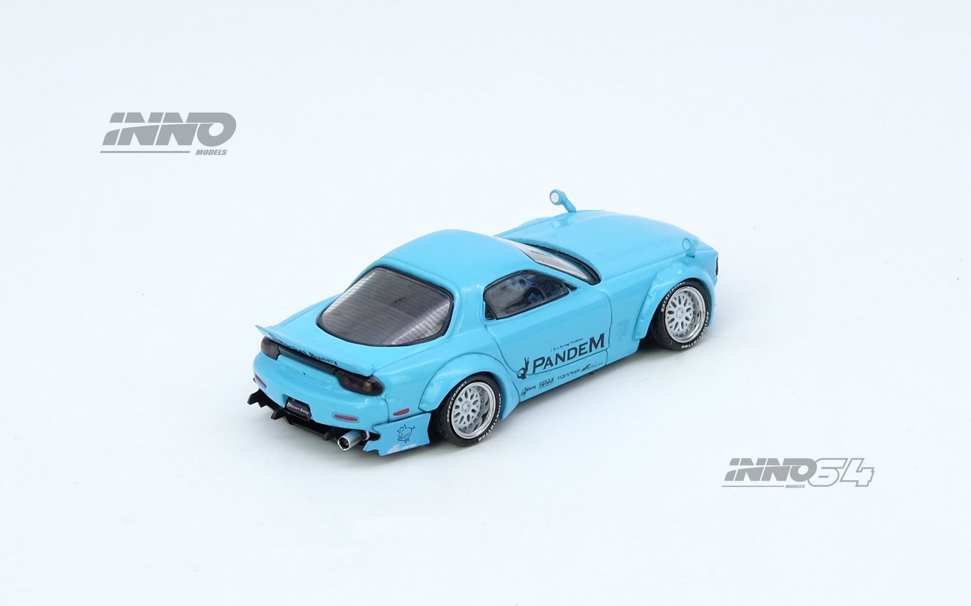 Pre-Order) 1:64 Mazda RX7 (FD3S) PANDEM -- Tiffany Blue -- INNO64