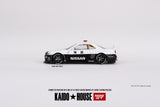(Pre-Order) 1:64 Nissan Skyline GT-R R34 Kaido Works (V2 Aero) Police -- KaidoHouse x Mini GT KHMG120