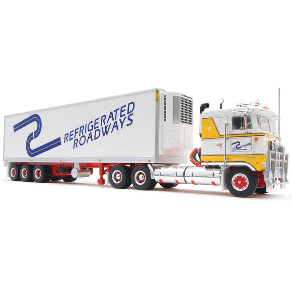 (Pre-Order) 1:64 Refrigerated Roadways -- Freight Semi Trailer -- Highway Replicas Truck